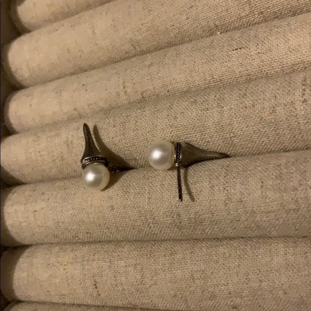 Pearl earrings